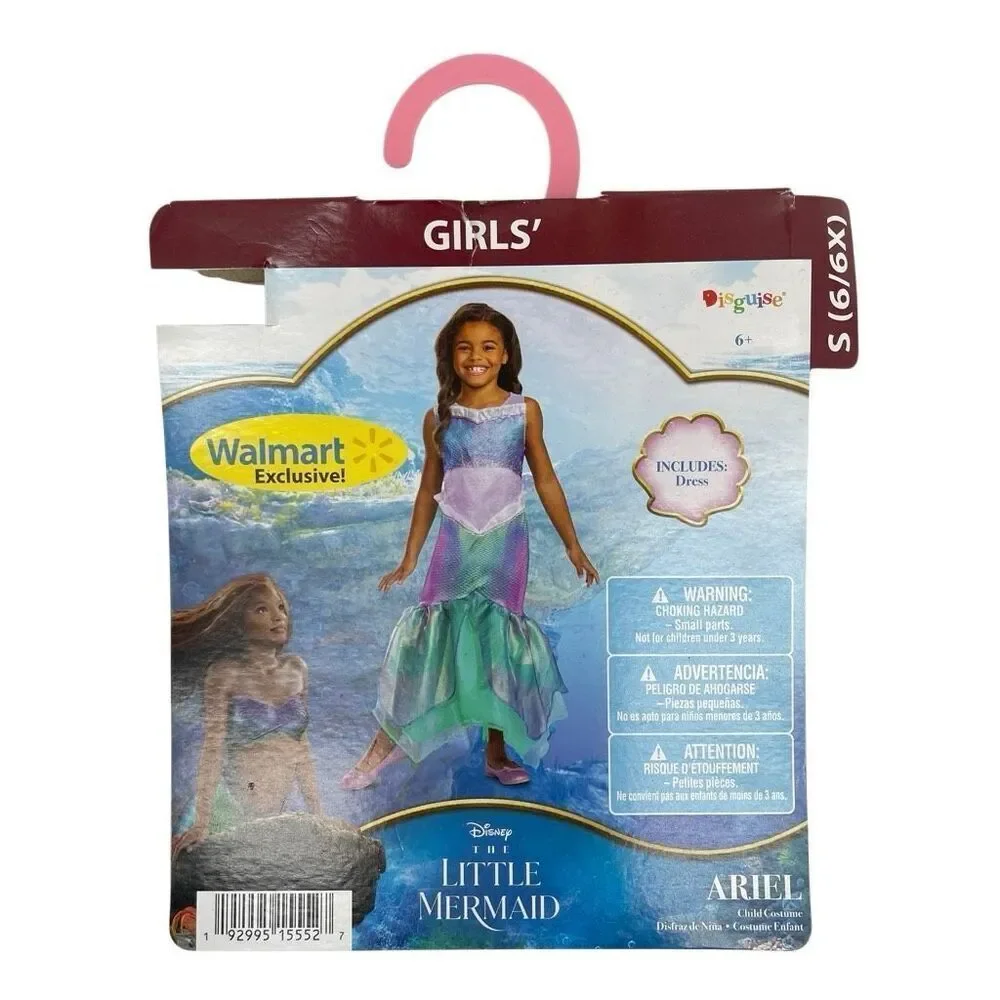 Disney Princess The Little Mermaid Ariel Costume Child Small 6/6X Halloween - Picture 2 of 16